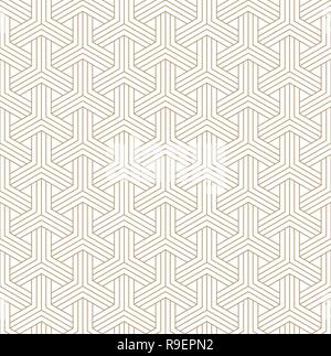 Bellissima Seamless pattern shoji giapponese kumiko, grande design per qualsiasi finalità. Modello giapponese vettore di fondo. Tradizionale Giapponese, parete shoji. Illustrazione Vettoriale