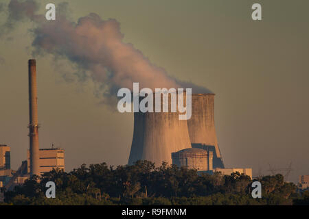 Una vista attraverso la palude salata zone umide della Duke Energy Crystal River complesso su un 4.700 acri vicino alla bocca del fiume di cristallo in Florida Foto Stock