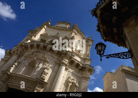 Chiesa di San Matteo, Via Federico d'Aragona, Lecce, Puglia, Italia Foto Stock