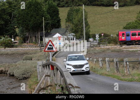 Looe Cornwall Looe linea di valle Foto Stock