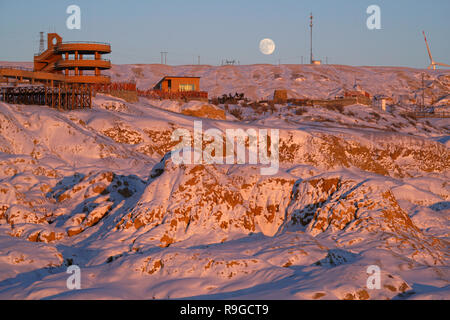 Pechino, Cina. Xxi Dec, 2018. Foto scattata a Dic. 21, 2018 mostra lo scenario della spiaggia colorata in Burqin County, a nord-ovest della Cina di Xinjiang Uygur Regione autonoma. Credito: Han Yuqing/Xinhua/Alamy Live News Foto Stock