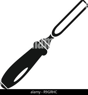 Legno Metallo icona raspa. Illustrazione semplice di legno metallo raspa icona vettoriali per il web design isolato su sfondo bianco Illustrazione Vettoriale