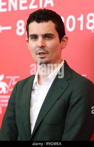 Venezia, Italia - 29 AGO 2018: Damien Chazelle assiste il 'primo uomo' photocall al settantacinquesimo Venice International Film Festival (Ph: Mickael Chavet) Foto Stock