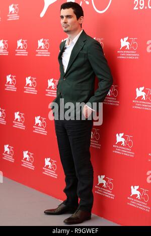 Venezia, Italia - 29 AGO 2018: Damien Chazelle assiste il 'primo uomo' photocall al settantacinquesimo Venice International Film Festival (Ph: Mickael Chavet) Foto Stock