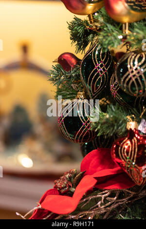 Weihnachtsbaumkugeln Foto Stock