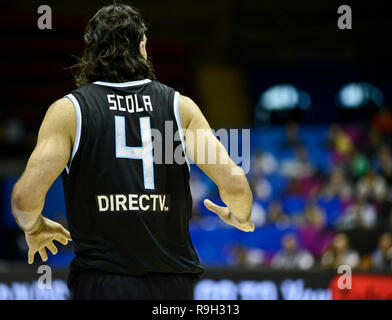 Luis Scola. Argentina squadra nazionale di basket. Pallacanestro FIBA World Cup, Spagna 2014 Foto Stock