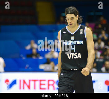 Luis Scola. Argentina squadra nazionale di basket. Pallacanestro FIBA World Cup, Spagna 2014 Foto Stock