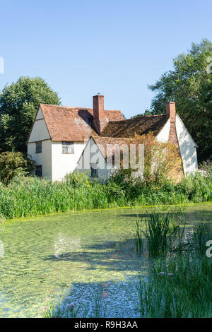 Willy Lott's Cottage, Flatford, East Bergholt, Suffolk, Inghilterra, Regno Unito Foto Stock