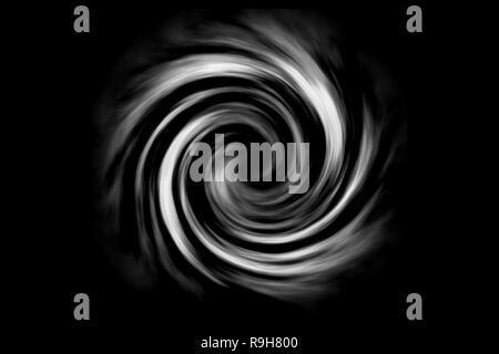 Vista superiore della white tornado, abstract background. Foto Stock