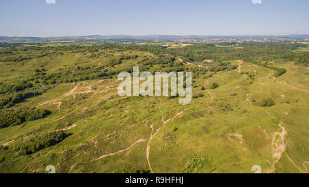 Antenna fuco vista Ogmore dal mare, Vale of Glamorgan, Galles. Credito: Phillip Roberts Foto Stock