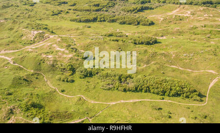 Antenna fuco vista Ogmore dal mare, Vale of Glamorgan, Galles. Credito: Phillip Roberts Foto Stock