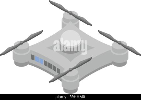 Toy drone icona, stile isometrico Illustrazione Vettoriale