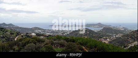 Yalikavak è una città della penisola di Bodrum, del sud della regione del Mar Egeo, Turchia. Foto Stock