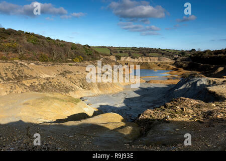 Wheal cameriera; recupero; Dam St giorno; Cornovaglia; Regno Unito Foto Stock