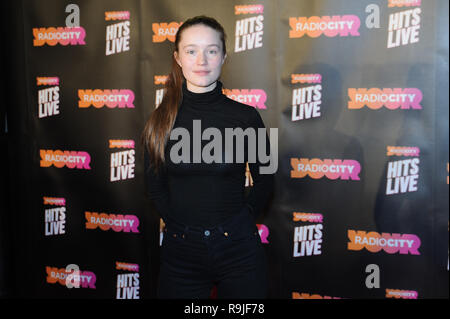 Gli artisti che arrivano al Radio City Hits Live at Echo Arena, Liverpool con: Sigrid dove: Liverpool, Regno Unito quando: 23 Nov 2018 Credit: Graham Finney/WENN Foto Stock