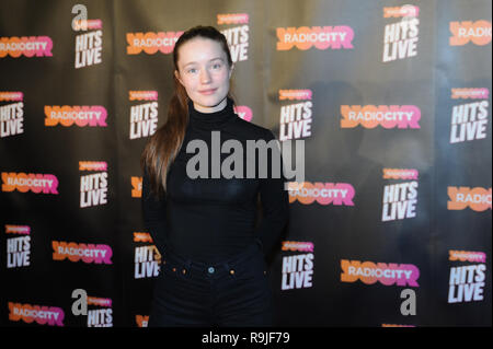 Gli artisti che arrivano al Radio City Hits Live at Echo Arena, Liverpool con: Sigrid dove: Liverpool, Regno Unito quando: 23 Nov 2018 Credit: Graham Finney/WENN Foto Stock