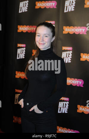 Gli artisti che arrivano al Radio City Hits Live at Echo Arena, Liverpool con: Sigrid dove: Liverpool, Regno Unito quando: 23 Nov 2018 Credit: Graham Finney/WENN Foto Stock