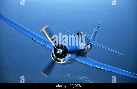 Grumman F6F WWII Navy-Marine Fighter Foto Stock