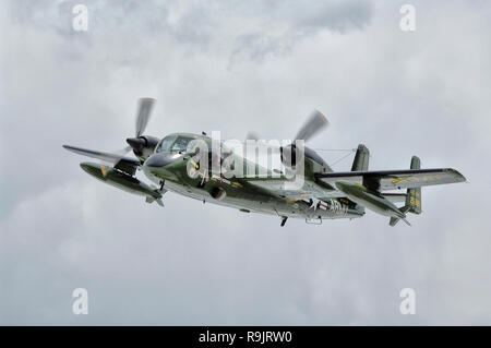 Vietnam Era Grumman OV-10-D Mohawk US Army aeroplano Foto Stock