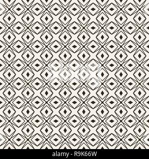 Modello senza giunture. Moderno ed elegante texture geometrica. Ripetere regolarmente rombi, stelle e poligoni. Vettore astratto sfondo senza giunture. Contemporar Illustrazione Vettoriale