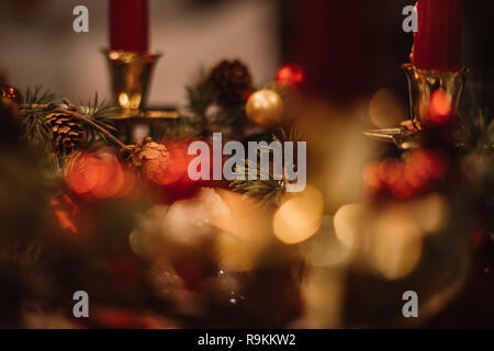 Decorazione di Natale sfondo Foto Stock