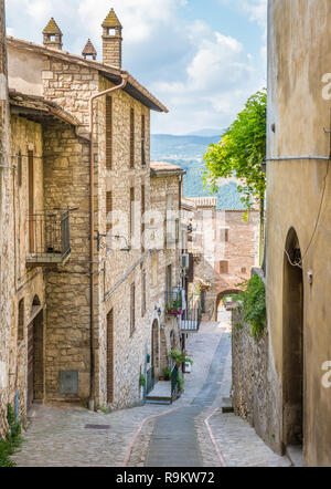 Todi, splendida cittadina in provincia di Perugia, Umbria, Italia centrale. Foto Stock