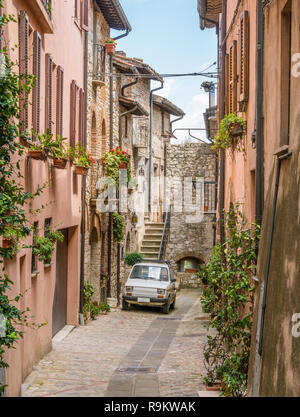 Todi, splendida cittadina in provincia di Perugia, Umbria, Italia centrale. Foto Stock