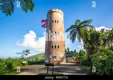 Torre Yokahu in El Yunque foresta Puerto Rico vista panoramica Foto Stock