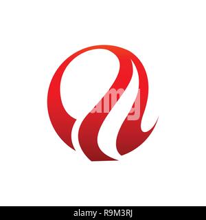 Abstract logo fiamma template vettoriale. fire logo design graphic. torcia logo Design elemento. fuoco caldo icona. Il logo di gas illustrazione. incendiare il simbolo . calore s Illustrazione Vettoriale