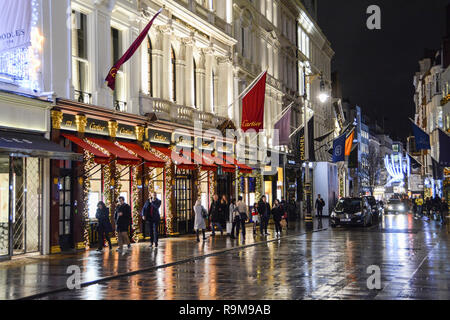 Il Cartier flagship store su Old Bond Street, Londra, Inghilterra, Regno Unito Foto Stock