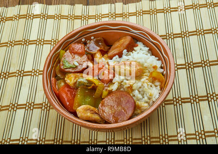 Un autentico stile New Orleans Gumbo è reale Cajun Foto Stock