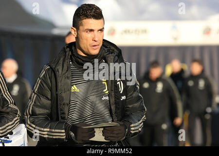 Foto di Mauro Locatelli/LaPresse 26 Dicembre 2018 Bergamo, Italia sport calcio Atalanta vs Jueventus - Campionato di calcio di Serie A TIM 2018/2019 - Stadio Atleti Azzurri d'Italia. Nella foto:Cristiano Ronaldo Foto Mauro Locatelli/LaPresse 26 dicembre 2018 Bergamo, Italia sport soccer Atalanta vs Juventus - Italian Football Championship League A TIM 2018/2019 - Atleti Azzurri d'Italia Stadium. Nella foto: Cristiano Ronaldo Foto Stock