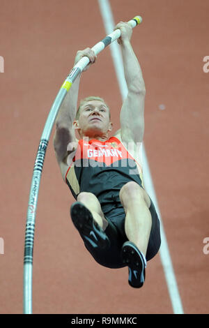 Praga, Repubblica Ceca. 8 Mar, 2015. L'Europeo di Atletica Leggera Indoor Championships 2015 a Praga, Repubblica Ceca, domenica 8 marzo, 2015.medaglia d'argento Arthur Abele della Germania durante gli uomini' s eptathlon Europei Indoor Athletics Championships 2015. Credito: Slavek Ruta/ZUMA filo/Alamy Live News Foto Stock