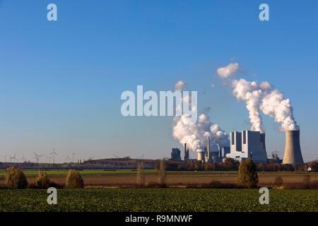 Neurath, Deutschland. 24 dicembre, 2018. Il Neurath power plant di RWE. Neurath, 24.12.2018 | Utilizzo di credito in tutto il mondo: dpa/Alamy Live News Foto Stock