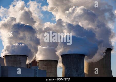 Neurath, Deutschland. 24 dicembre, 2018. Il Neurath power plant di RWE. Neurath, 24.12.2018 | Utilizzo di credito in tutto il mondo: dpa/Alamy Live News Foto Stock