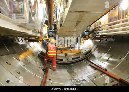 Nantong, Nantong, Cina. Il 26 dicembre, 2018. Nantong, Cina - La metropolitana nel progetto di costruzione di Nantong, est ChinaÃ¢â'¬â"¢s provincia di Jiangsu. Credito: SIPA Asia/ZUMA filo/Alamy Live News Foto Stock