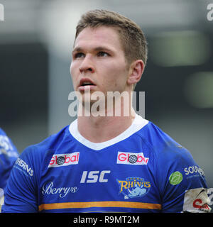 Leeds, Regno Unito. Il 26 dicembre, 2018. Headingley Stadium di smeraldo, Leeds, Inghilterra; Rugby League Wetherby Whaler Sfida, Leeds Rhinos vs Wakefield Trinità; Matt Purcell di Leeds rinoceronti. Credito: Dean Williams/Alamy Live News Foto Stock