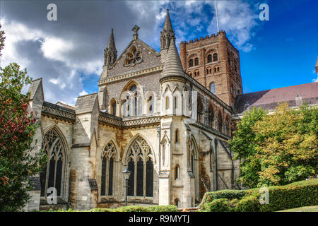 St Albans Cathedral - Regno Unito i punti di riferimento Foto Stock