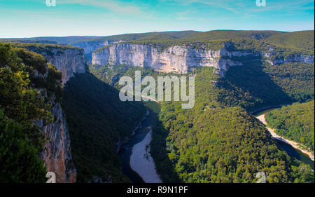 Sorprendete gogres de l'Ardeche in Francia Foto Stock