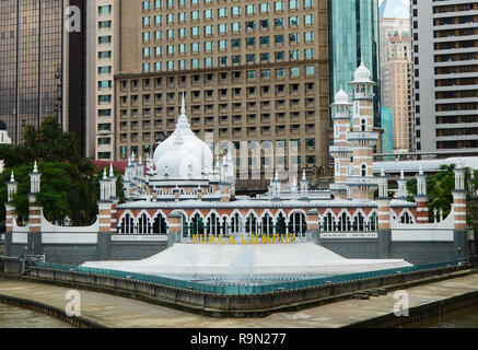 La moschea di Jamek nel centro città di Kuala Lumpur, Malesia. Foto Stock