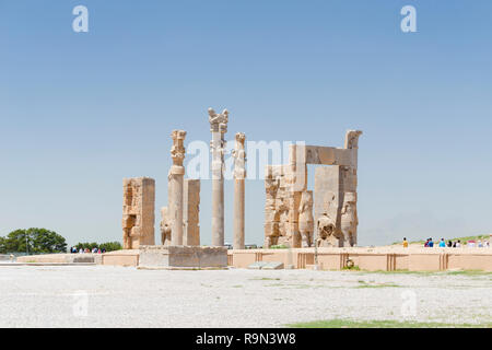 La porta di tutte le nazioni, Persepolis, Iran Foto Stock