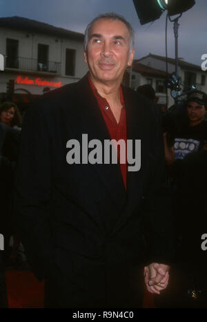 WESTWOOD, CA - 13 giugno: Attore Frank Langella assiste la Columbia Pictures' 'l'ultima azione Hero' il 13 giugno 1993 al Mann Village Theatre di Westwood, California. Foto di Barry re/Alamy Stock Photo Foto Stock