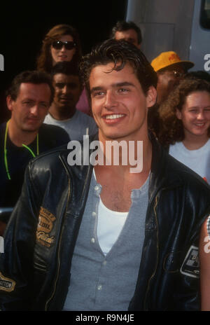 WESTWOOD, CA - 13 giugno: attore Antonio Sabato Jr assiste la Columbia Pictures' 'l'ultima azione Hero' il 13 giugno 1993 al Mann Village Theatre di Westwood, California. Foto di Barry re/Alamy Stock Photo Foto Stock