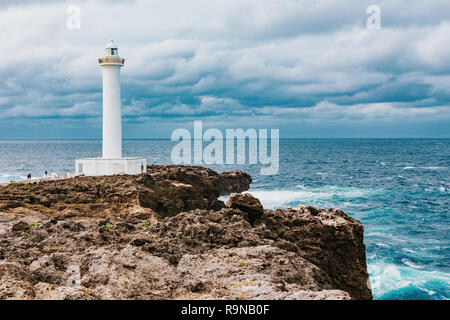 Capo Faro Hirakubo, Ishigaki Island, Prefettura di Okinawa, in Giappone Foto Stock
