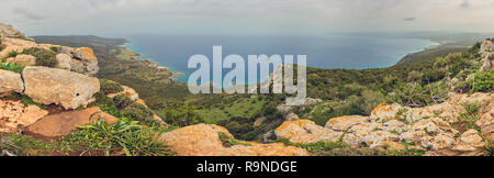 Paesaggio della penisola di Akamas National Park, Cipro Foto Stock