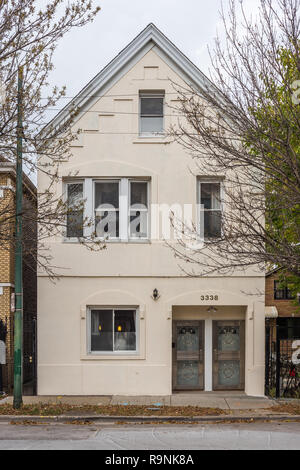 Edificio residenziale nel quartiere di Bridgeport Foto Stock