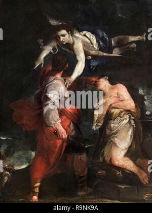 Il sacrificio di Abramo da Giuseppe Maria Crespi (1665-1747), olio su tela, 1690s Foto Stock