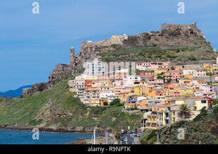 Vista di Castelsardo - Italia Foto Stock