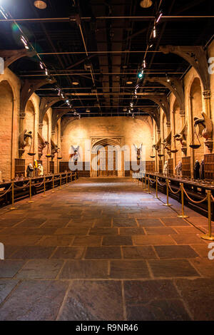 Londra, Inghilterra - Luglio 21, 2016: Realizzazione di Harry Potter alla Warner Bros Studio in giro per Londra, un dietro le quinte tour a piedi di film di Harry Potter Foto Stock