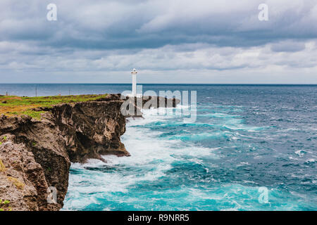 Capo Faro Hirakubo, Ishigaki Island, Prefettura di Okinawa, in Giappone Foto Stock